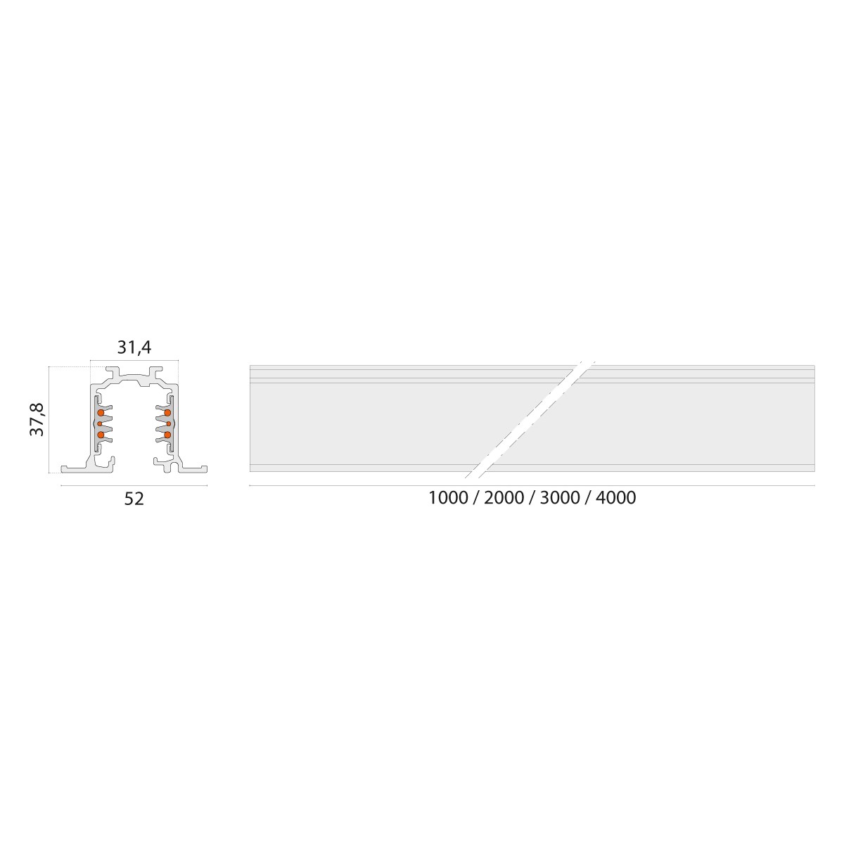 3-Phasen-Stromschiene 310880