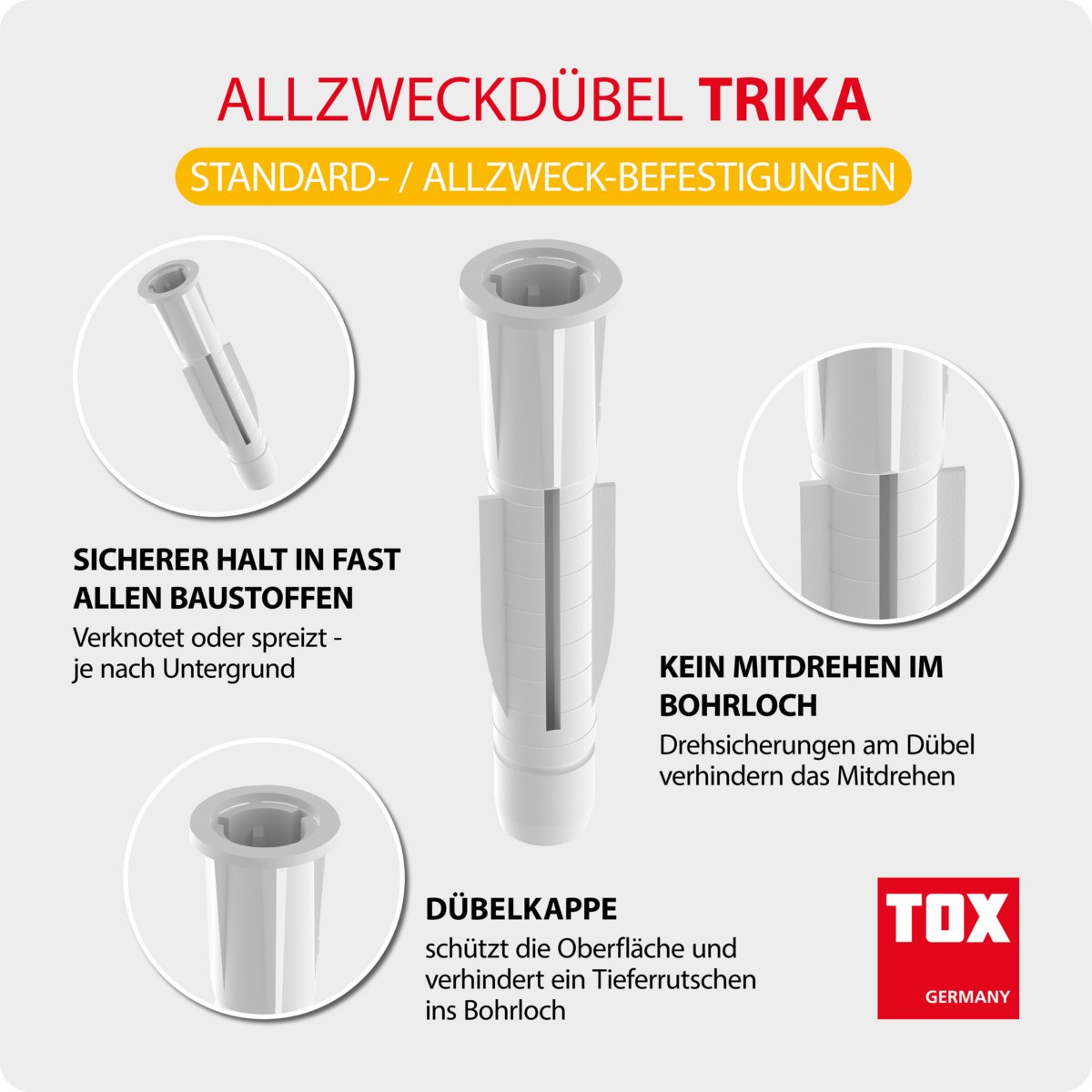 Allzweckdübel Trika 6/36 KT