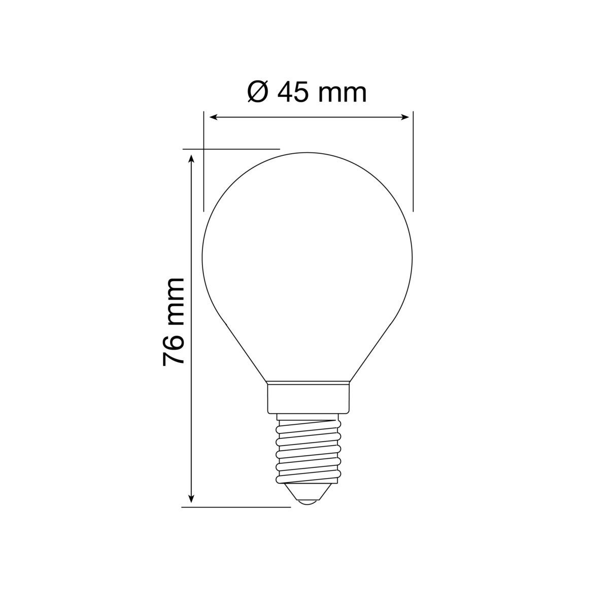LED-Tropfenlampe E14 1W 828 80100040064