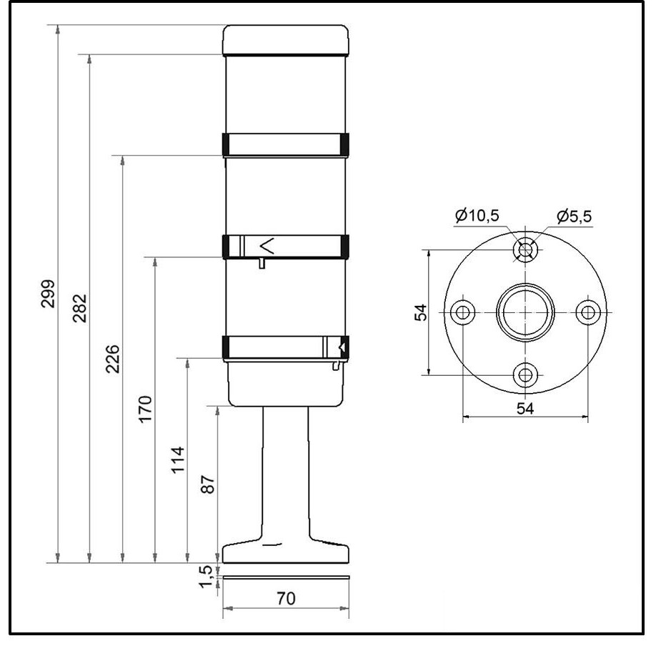 AndonLIGHT KS72 GN/YE/RD 64900003