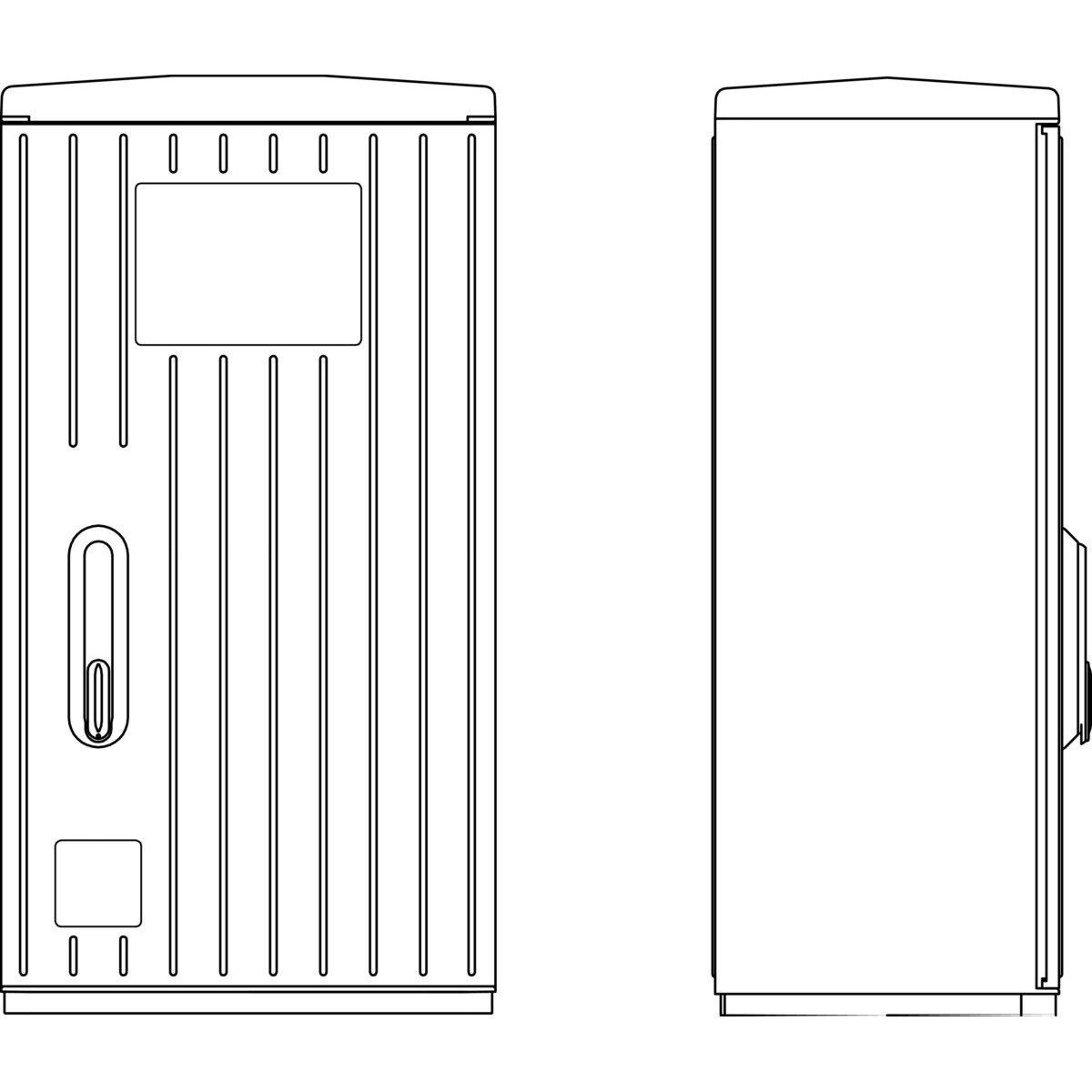 Kabelverteilerschrank A100-00MOIP44RAL7035