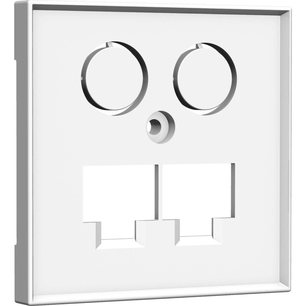 Zentralplatte TV+LAN/LAN 55x55