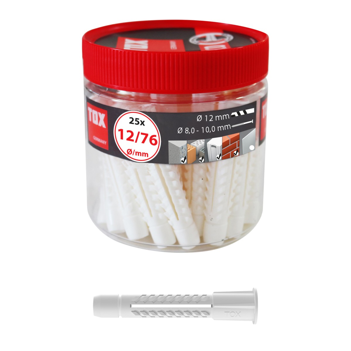 Allzweckdübel Deco 12/76 RUDO (VE25)