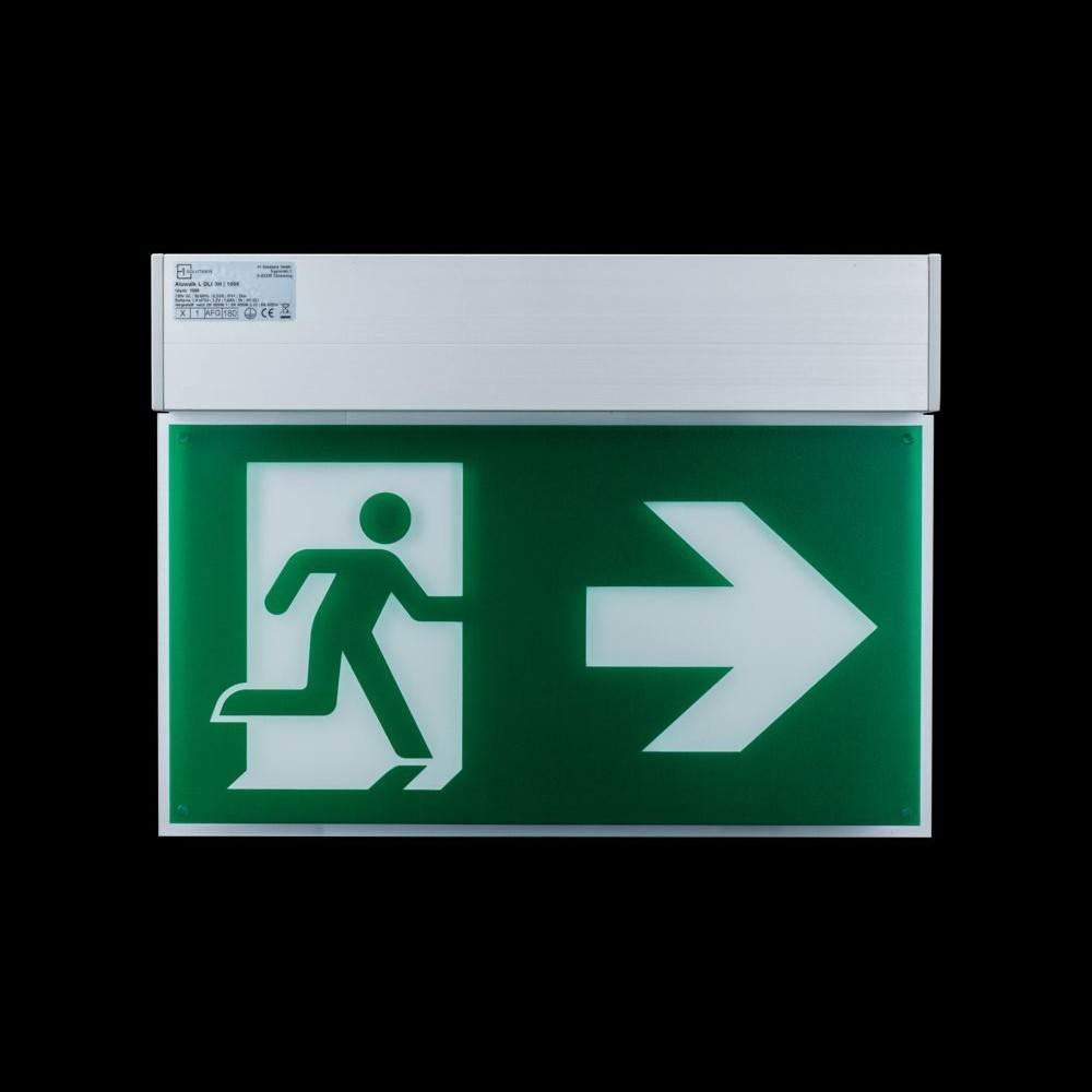 Rettungszeichenleuchte Aluwalk L DLI 3H