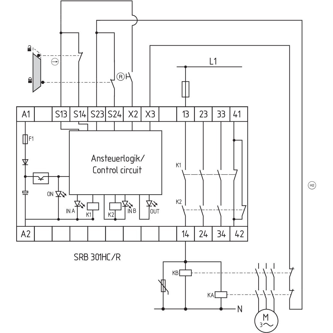 Überwachungsschaltgerät SRB301HC/R-24V