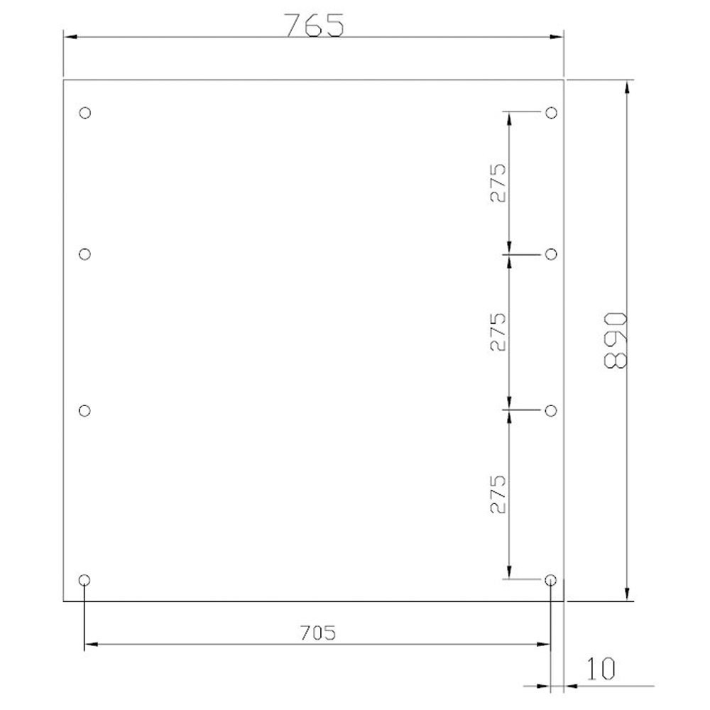 2/3-Montageplatte 2M2-3-1000