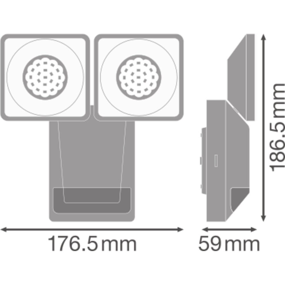 LED-Strahler mit Sensor EPROSPOTS16840IP55WT