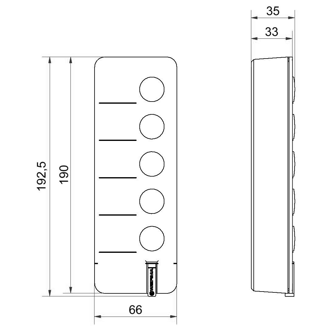 AndonWirelessBOX 5-Tasten 86000018