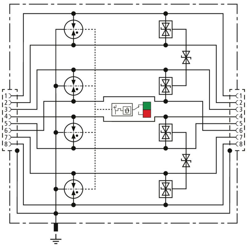 ÜS-Ableiter DEHNpatch DPA CL8 EA 4PPOE