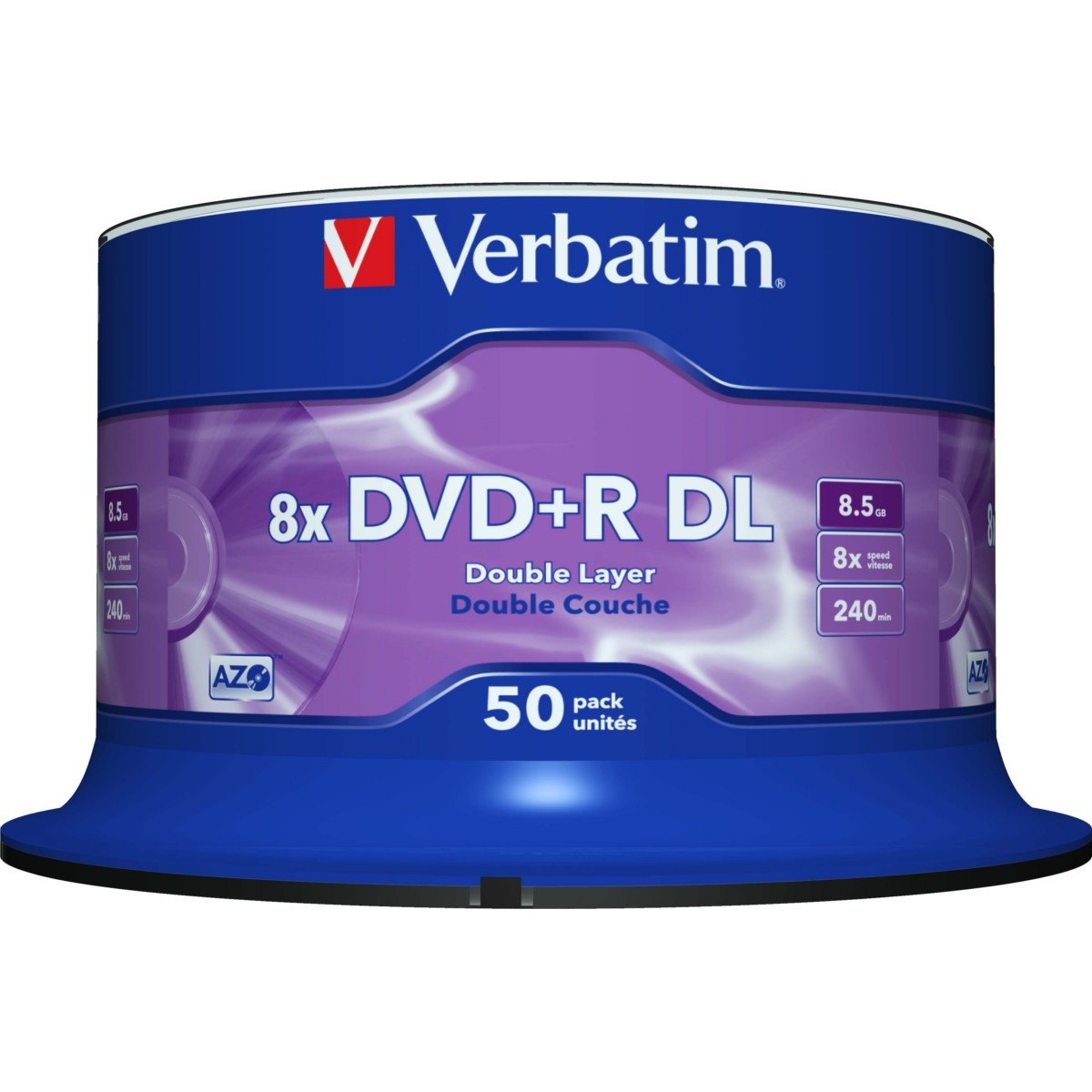 DVD+R DL 8.5GB/240Min/8x 43758 (VE50)