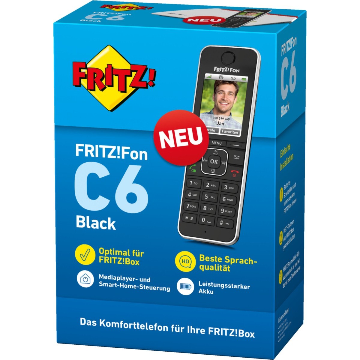DECT Telefon FRITZ!Fon C6 Black