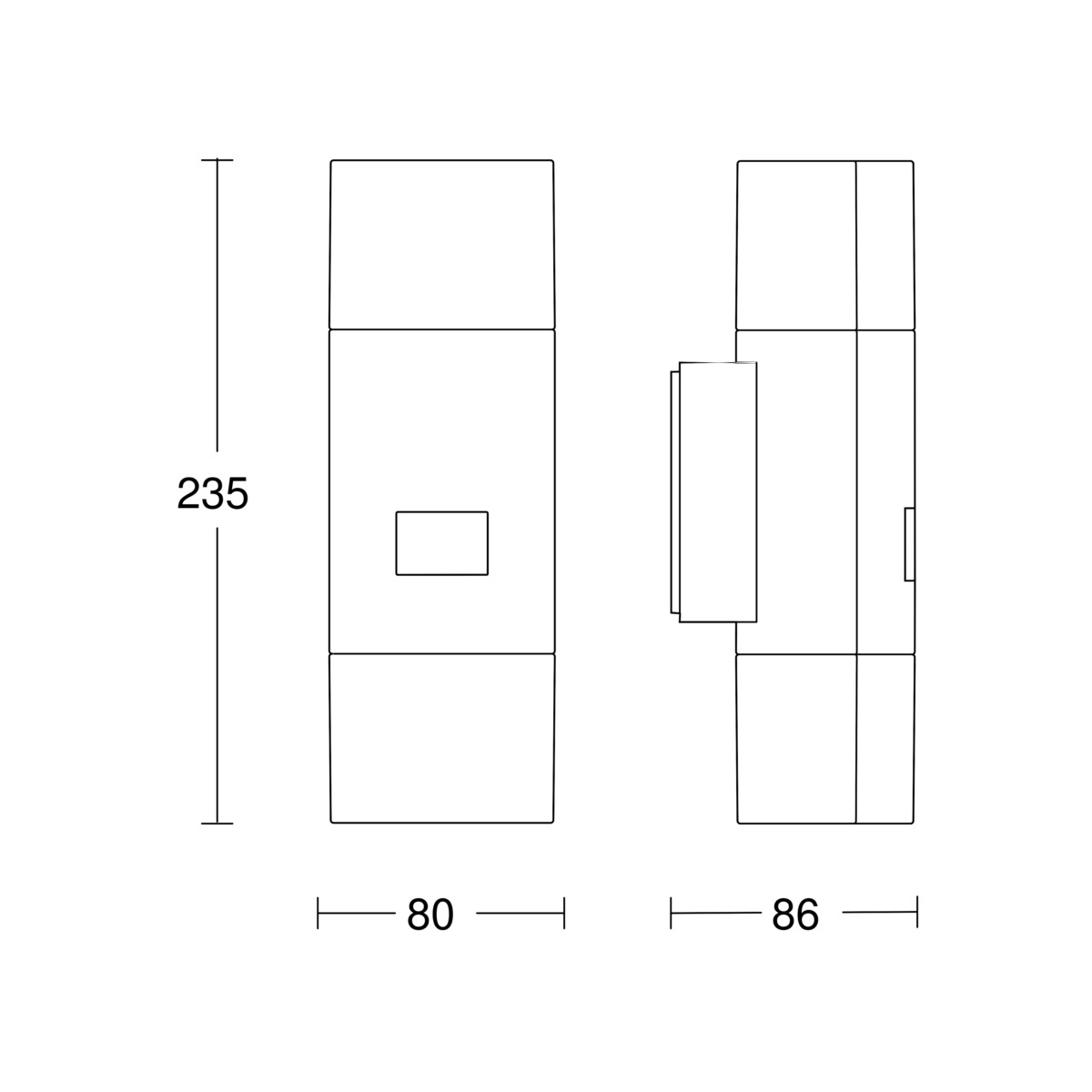 Sensor-LED-Außenleuchte L 910 S ANT 3000K