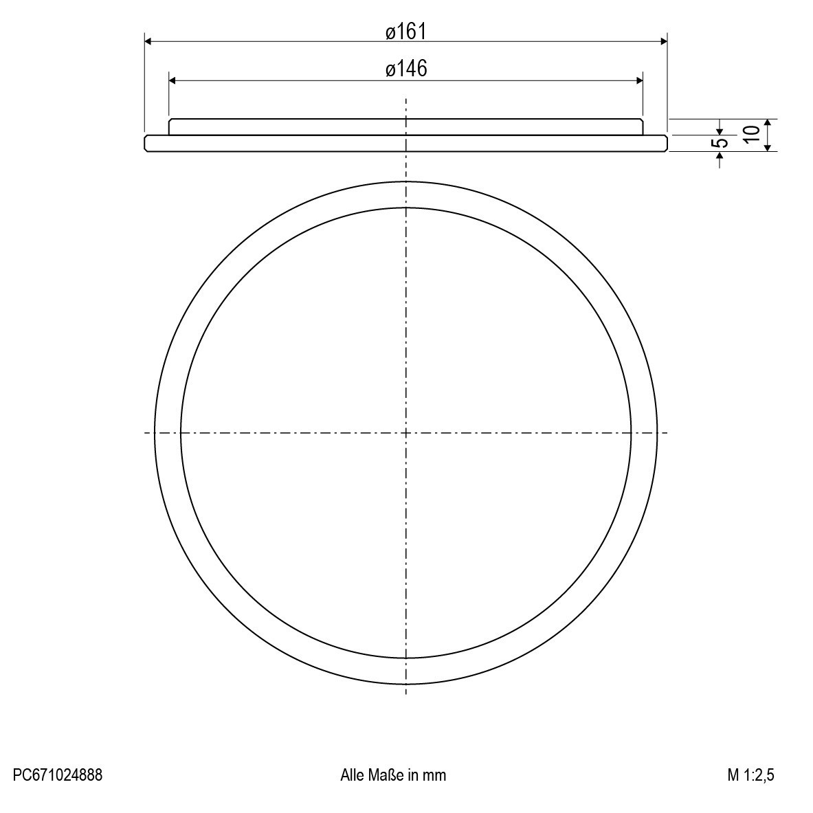Abdeckglas PC671024888