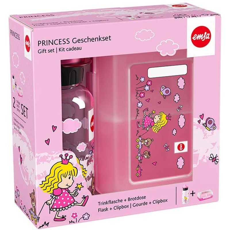 Trinkflasche+Brotdose KIDS SET PRINCESS