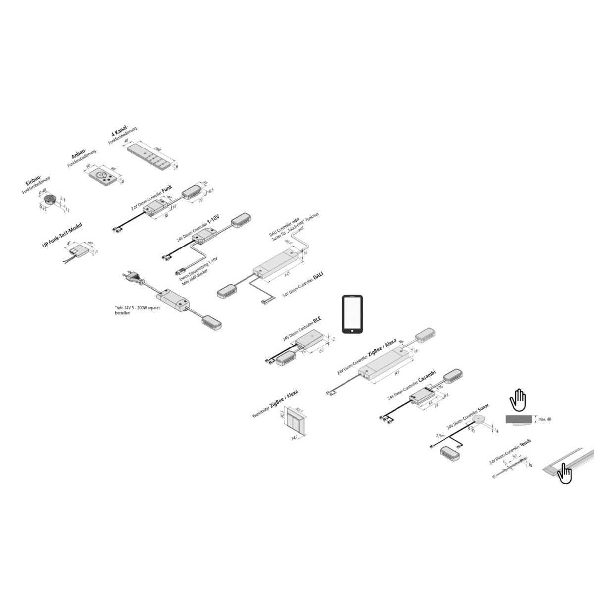 24V Dimm-Controller BLE 20805005101