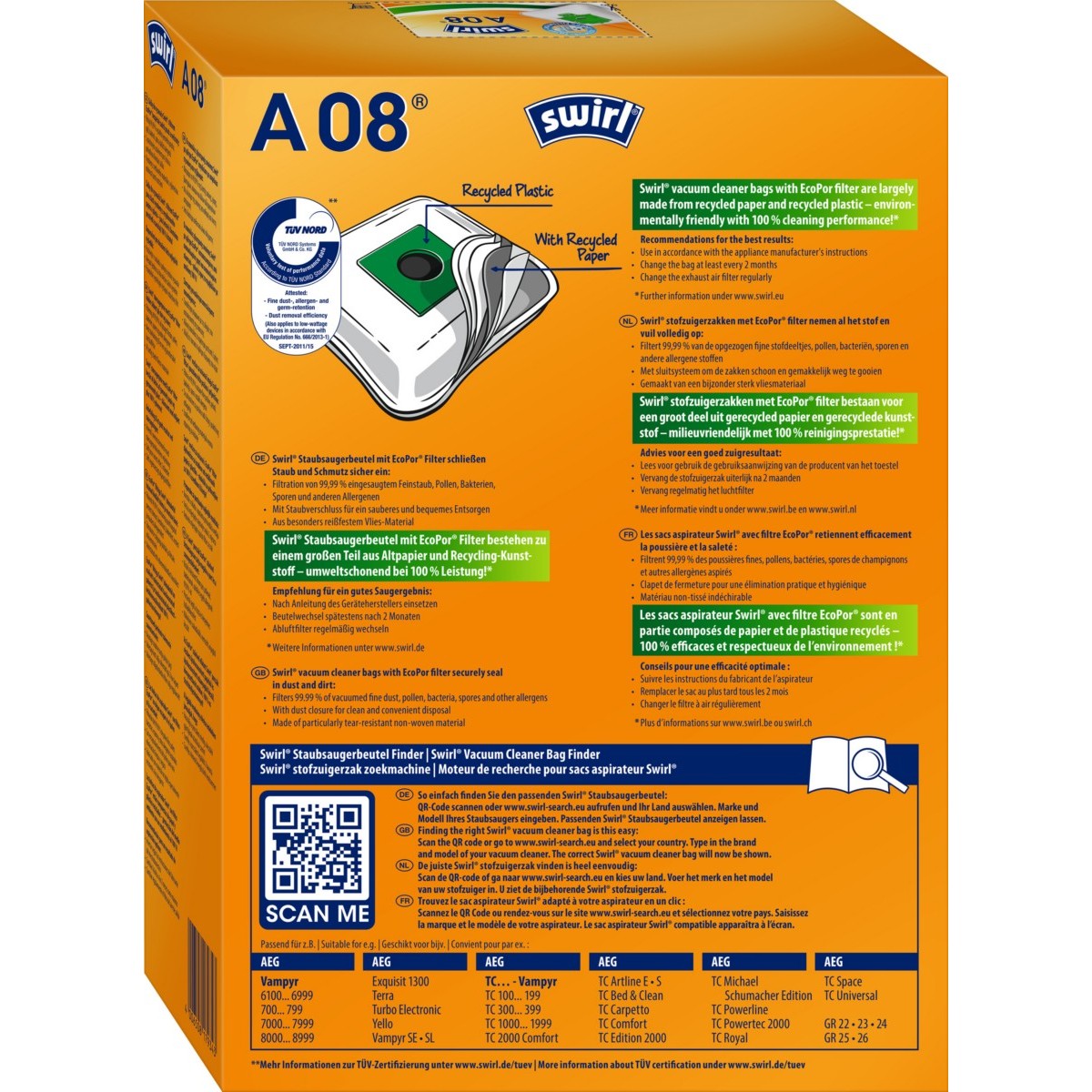 Staubbeutel A 08(A09) EcoPor VE4