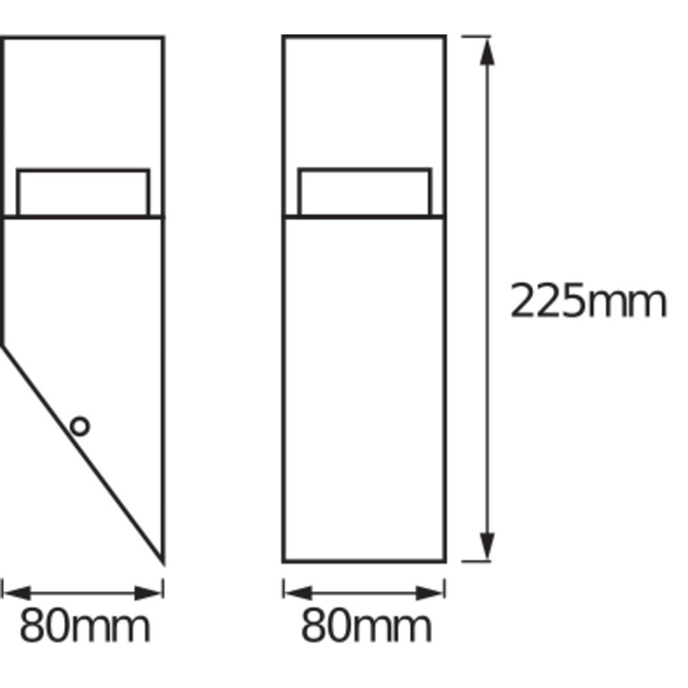LED-Wandleuchte ENDURA#4058075474215