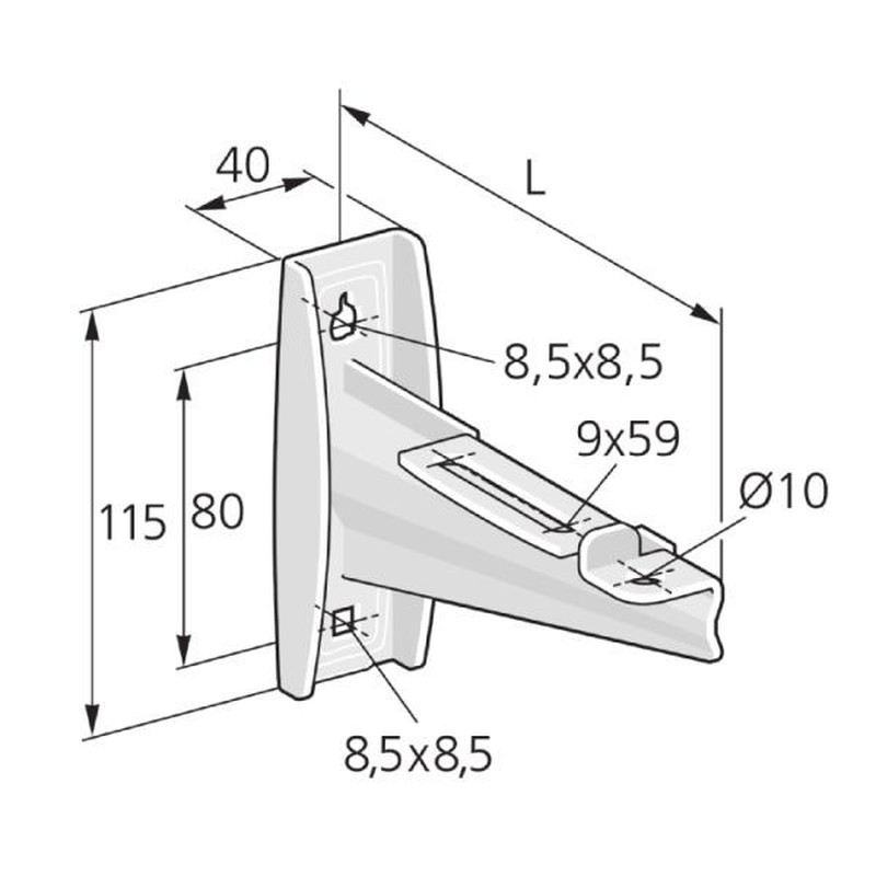 Auslegerkonsole GK K X15 120 S