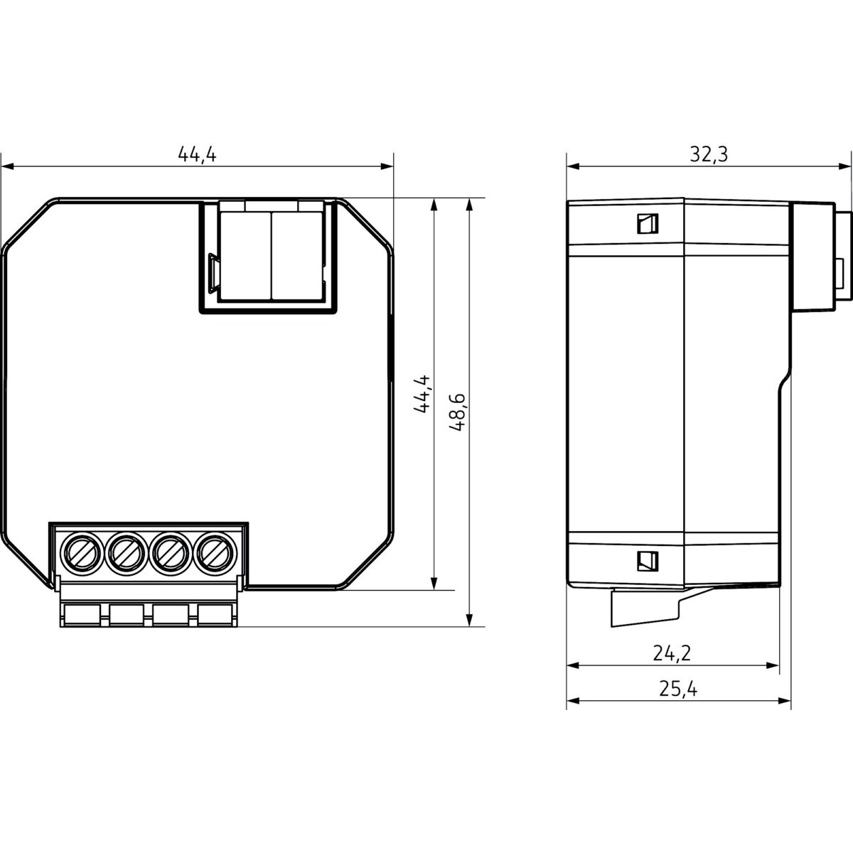 1-fach Funk-Aktor EU 1 KNX