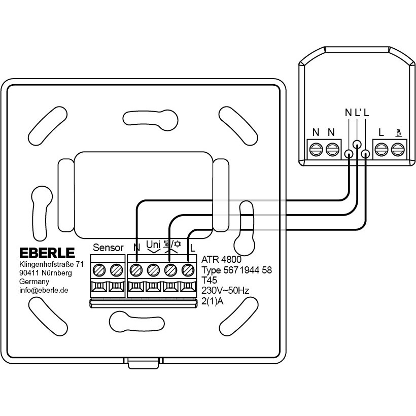 AP-Uhrenthermostat ATR 4800-16