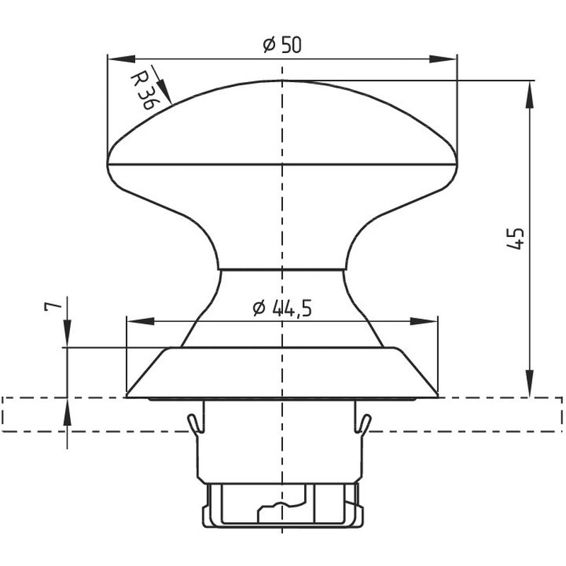 Not-Halt-Schlagtaster NDRZ50RT-2905-1