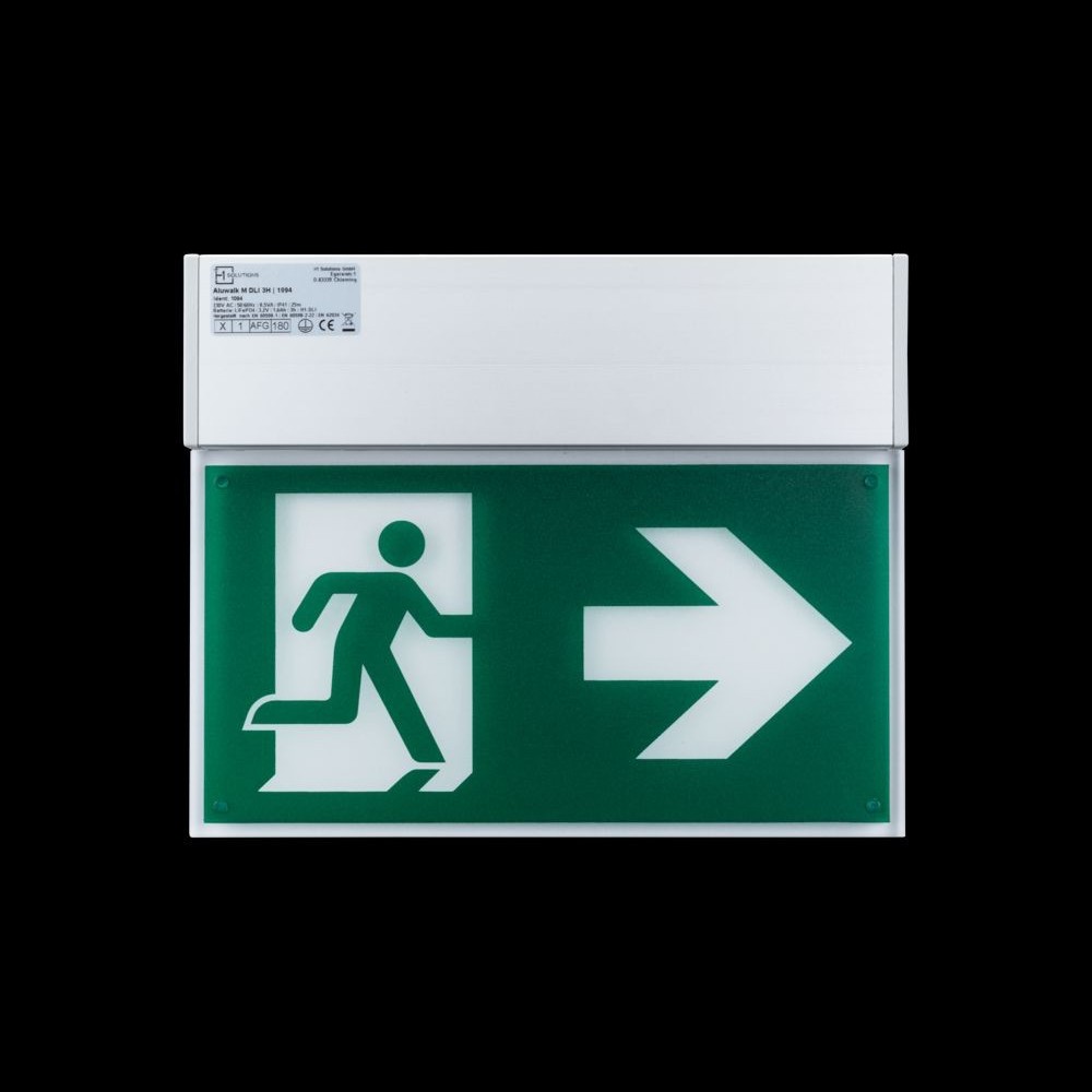 Rettungszeichenleuchte Aluwalk L DLI 8H
