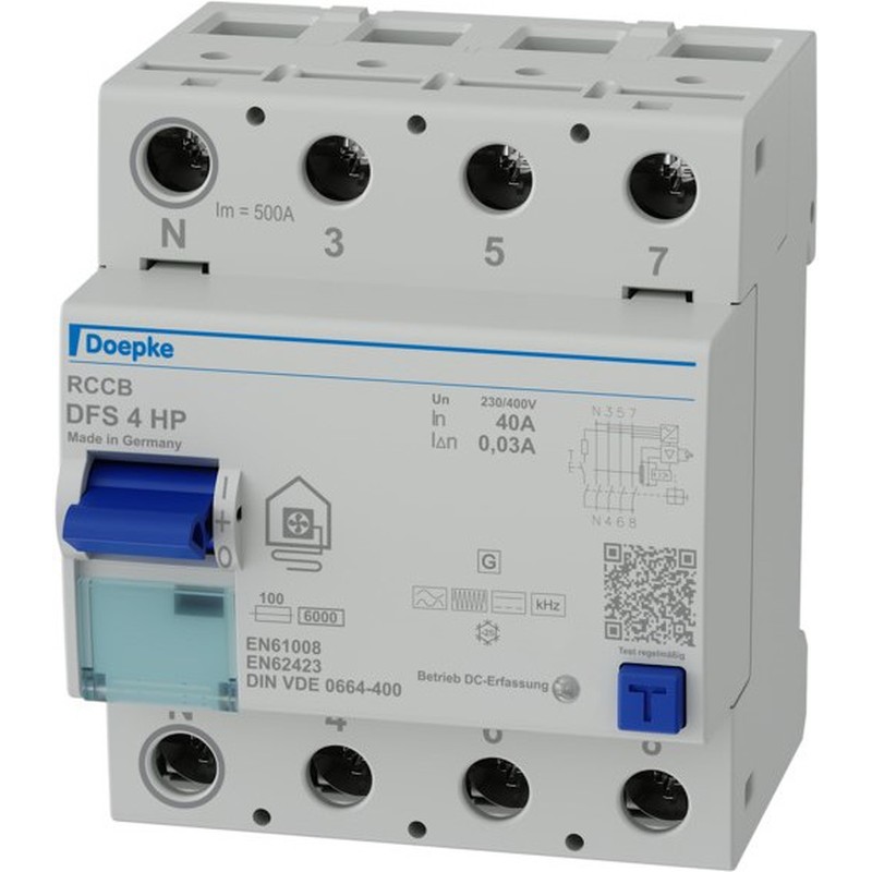 FI-Schutzschalter DFS4 040-4/0,03-HP
