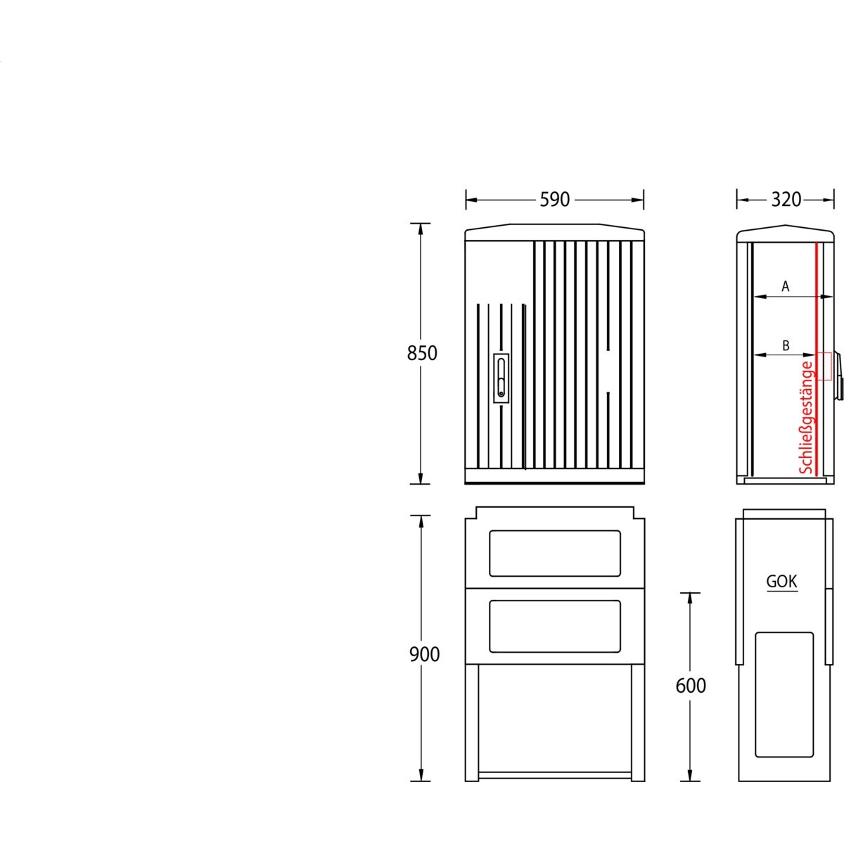 Normschrank IP44 A070-850