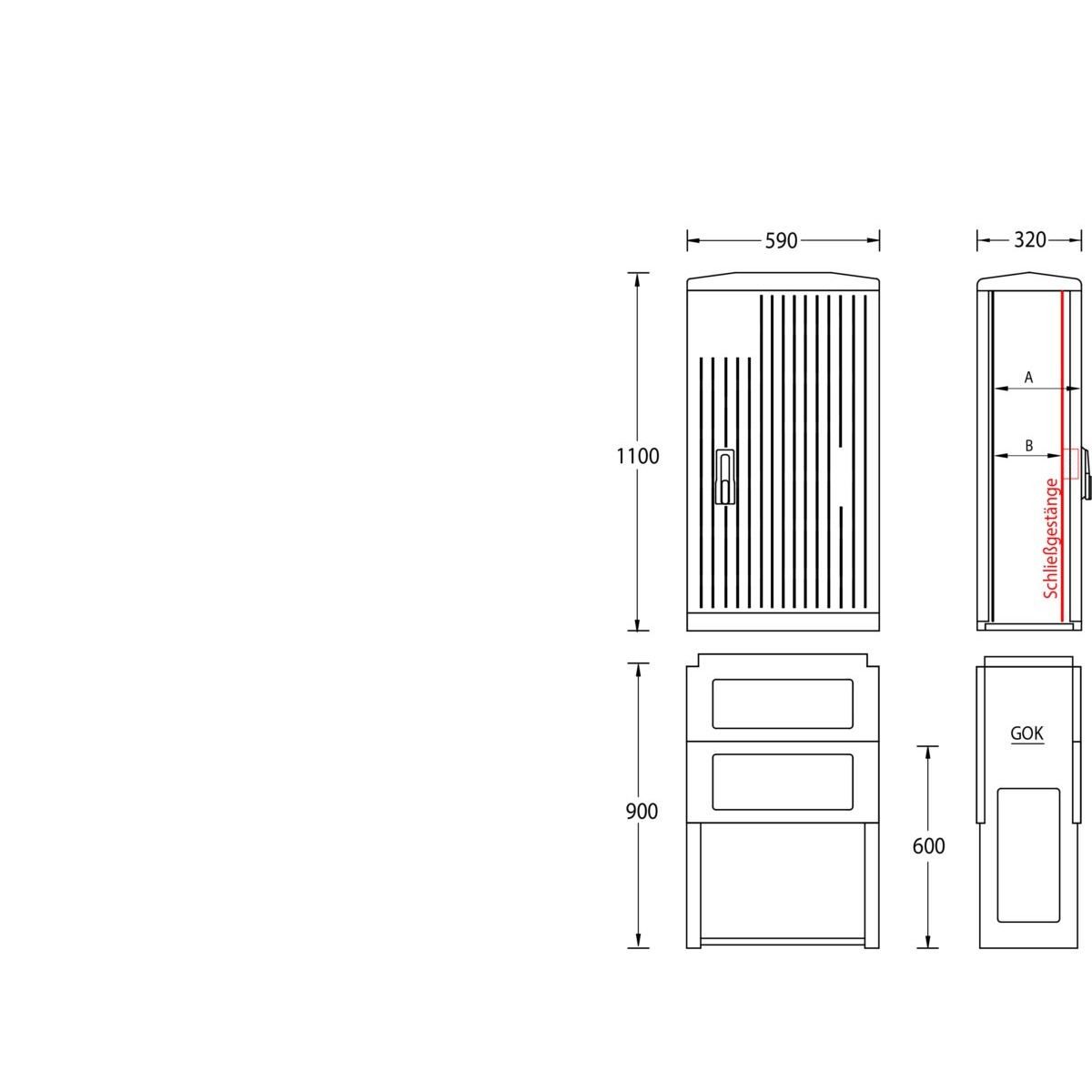 Normschrank IP44 A070-1100