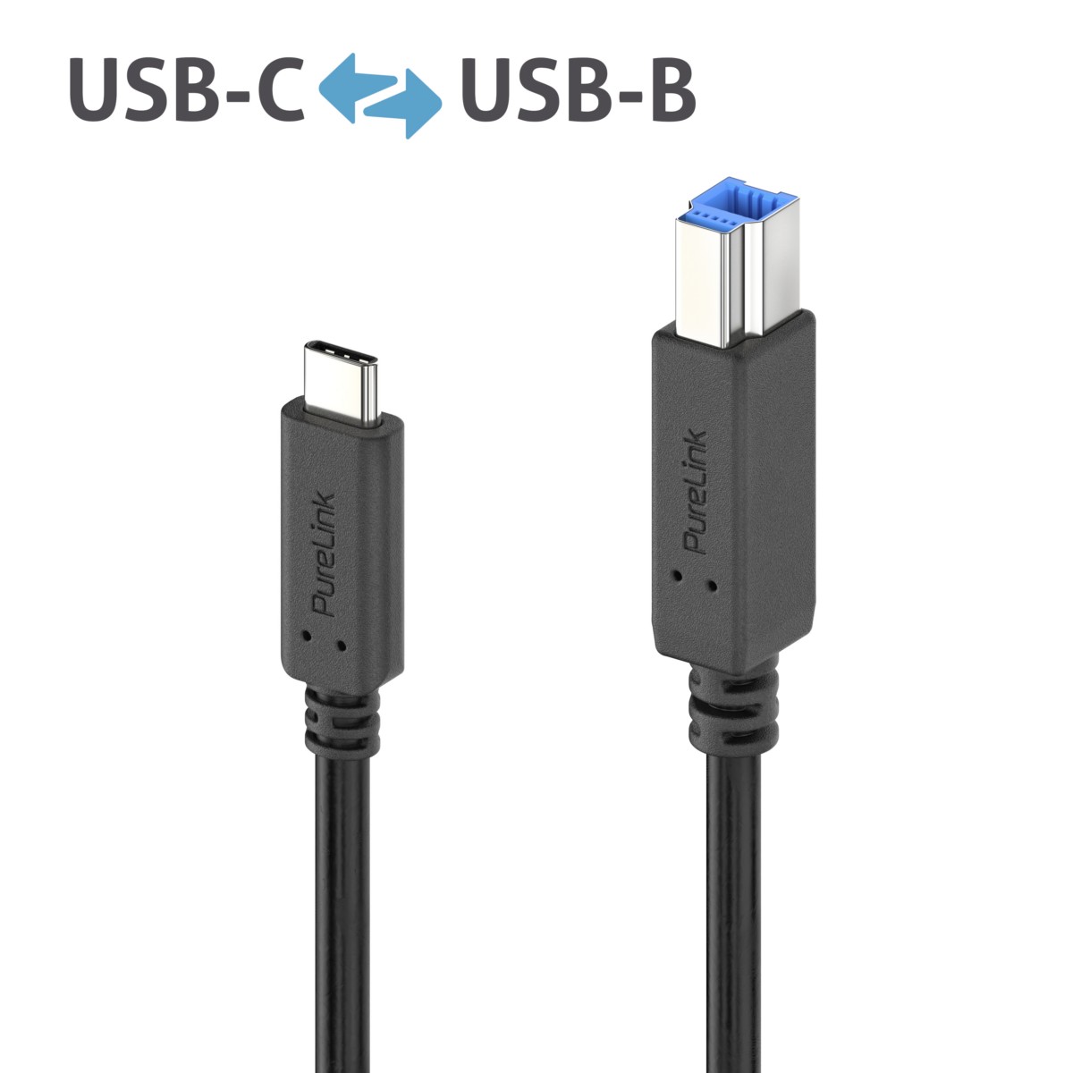 USB-C>B Kabel 0,5m IS2311-005