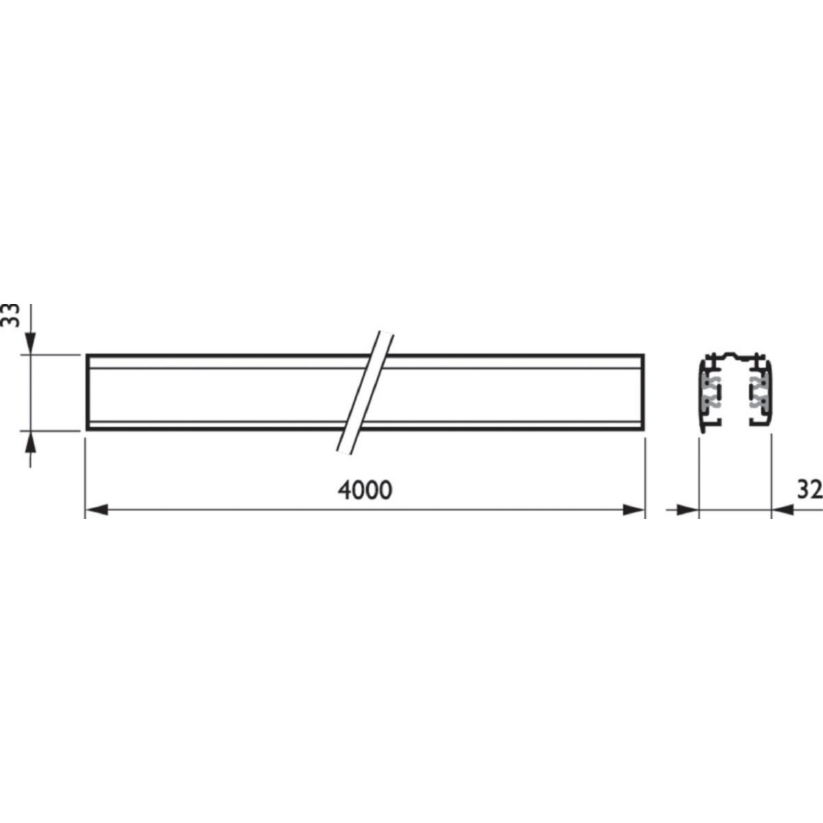 3-Phasen-Stromschiene RBS750 #06531000