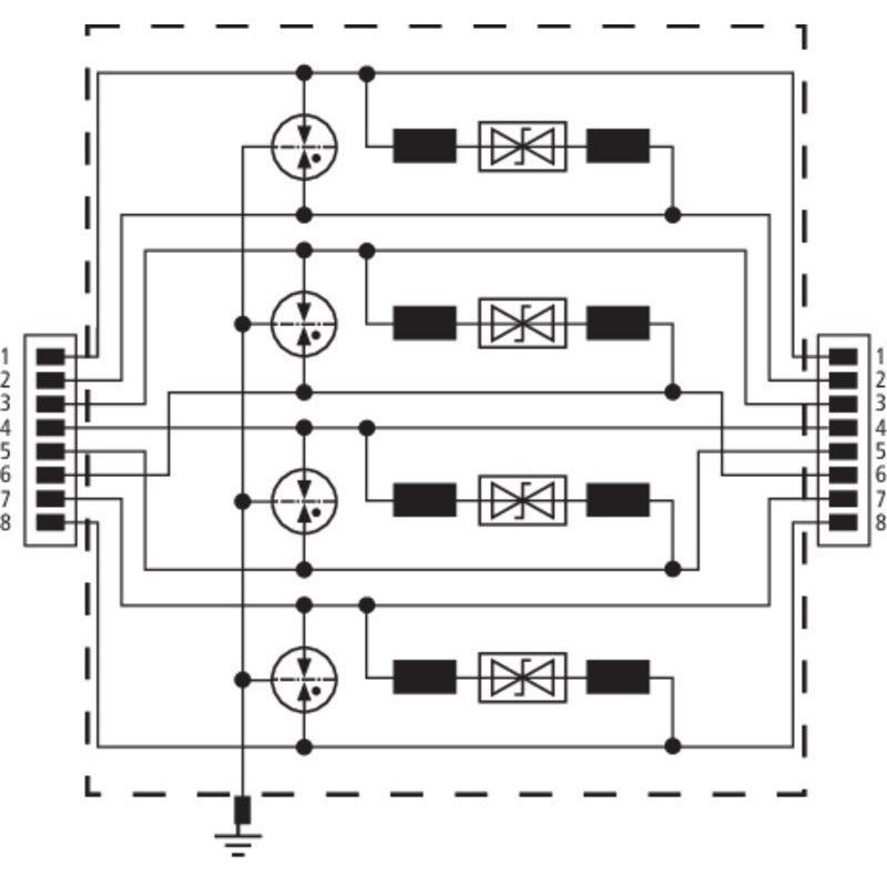 ÜS-Ableiter DEHNpatch DPA M CAT6 RJ45S 48