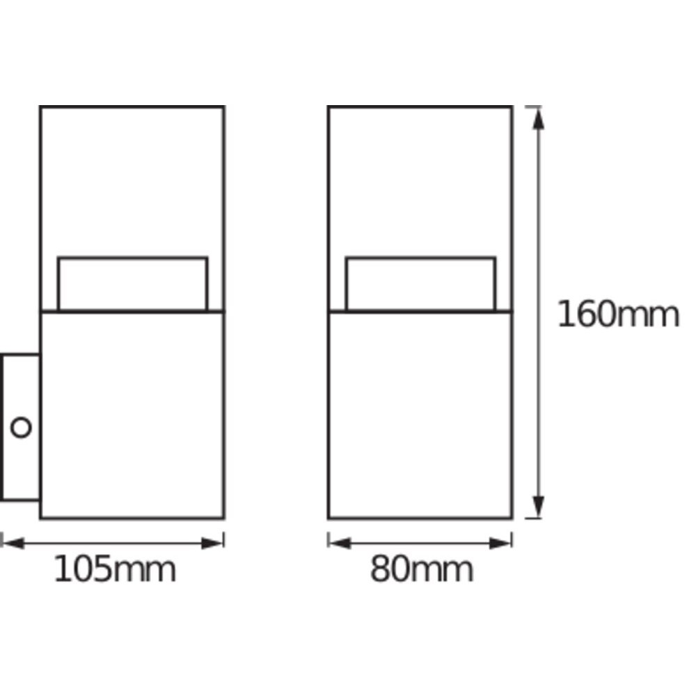 LED-Wandleuchte ENDURA#4058075474178