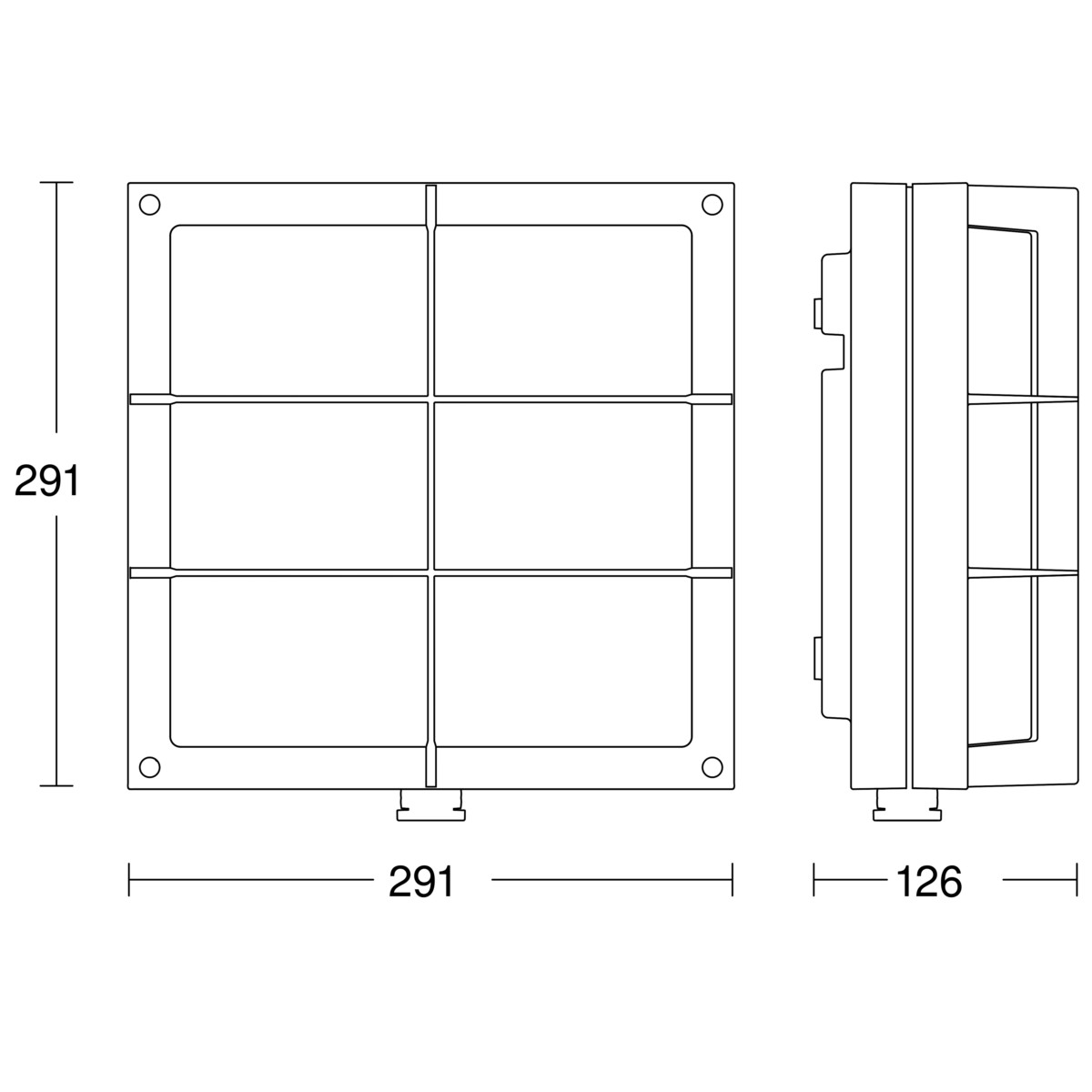 Sensor-LED-Außenleuchte L 691 S ANT 3000K