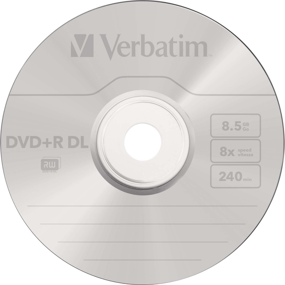 DVD+R DL 8.5GB/240Min/8x 43757 (VE25)