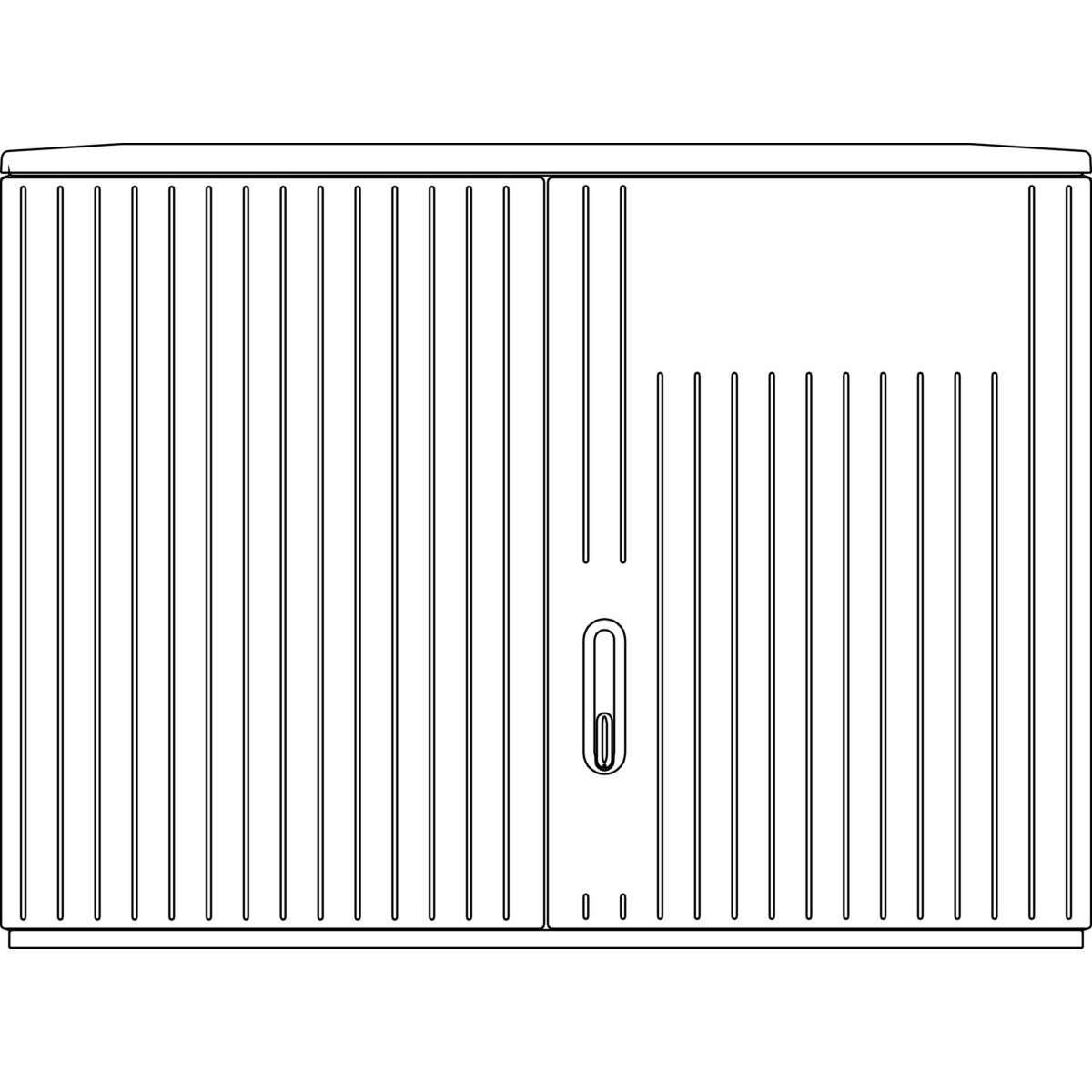 Kabelverteilerschrank A850-3MOIP44.RAL7035