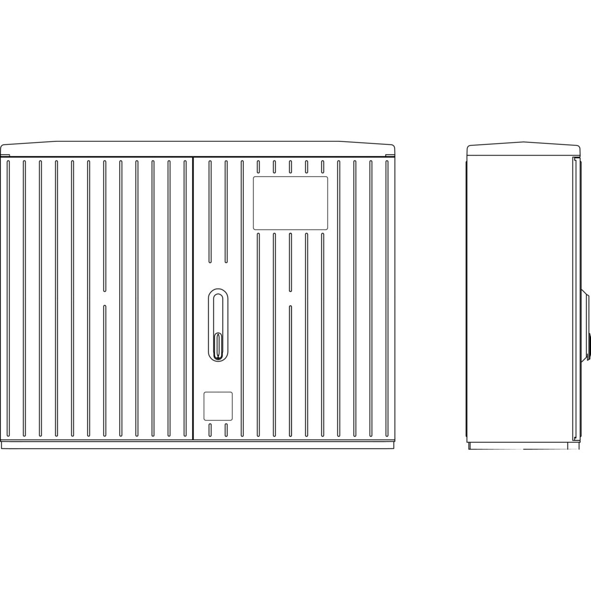 Kabelverteilerschrank A100-2MOIP44.RAL7035