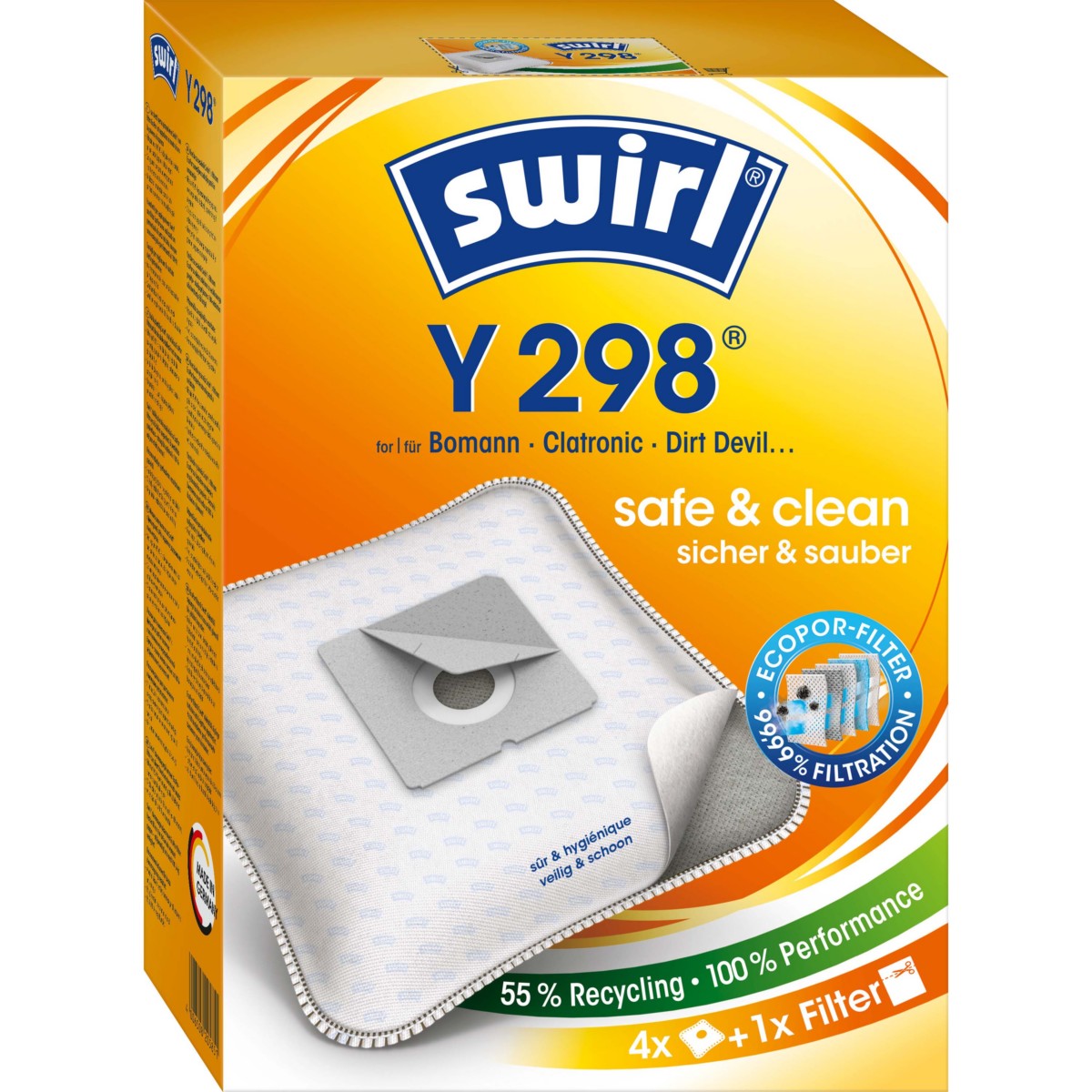 Staubbeutel Y 298(Y198)EcoPorVE4