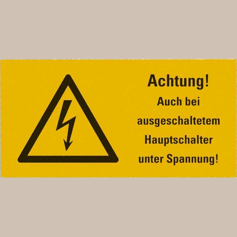 Warnschild VP-97K-52X105