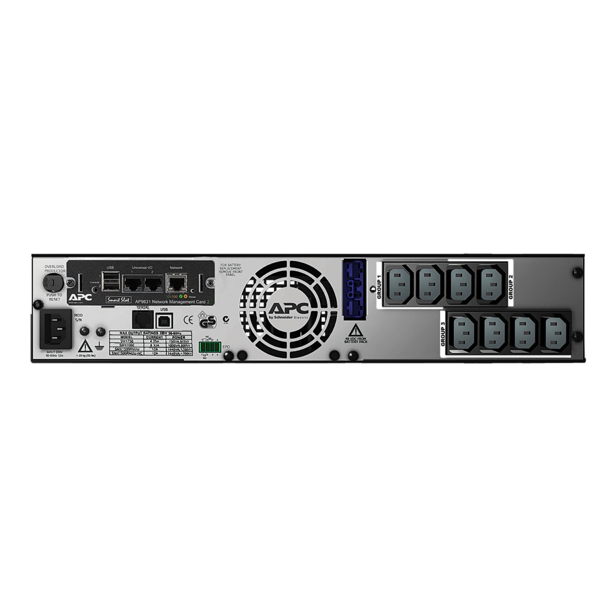 Smart-UPS X 1500VA NW SMX1500RMI2UNC