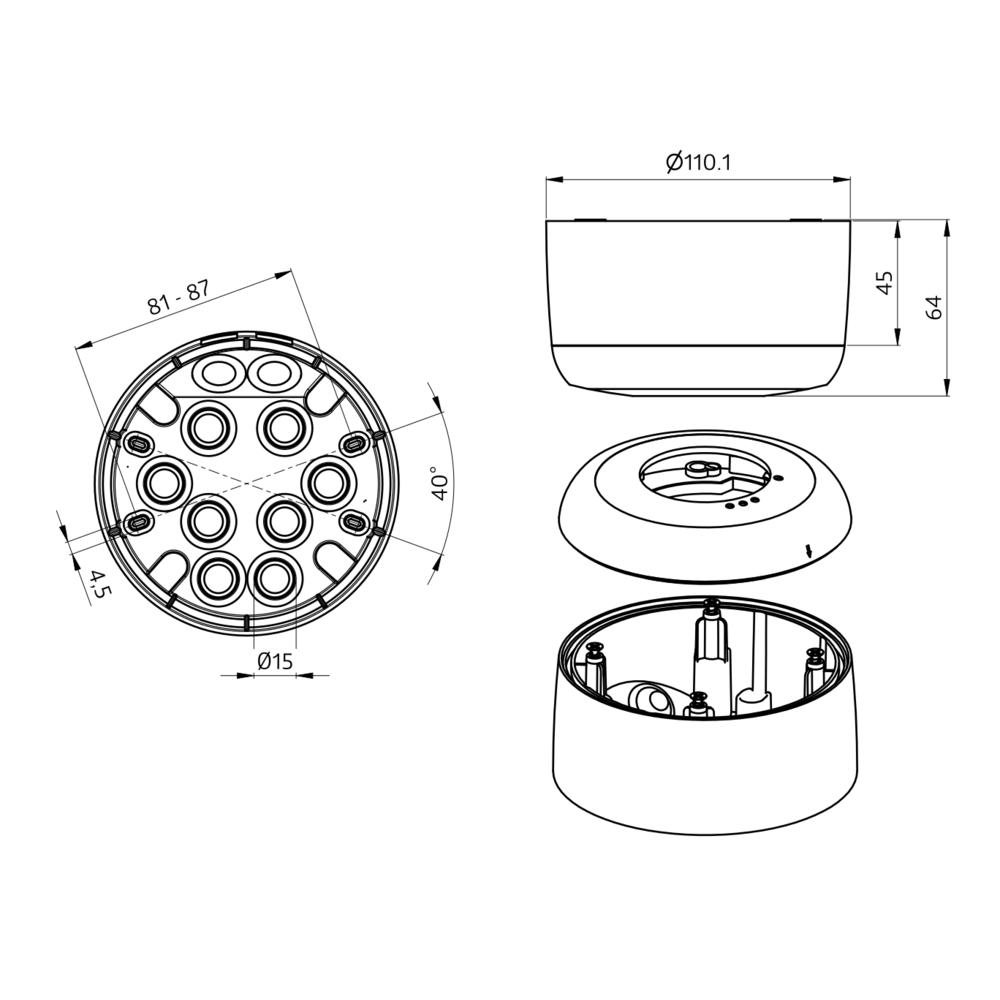 Montageset IP54 93454
