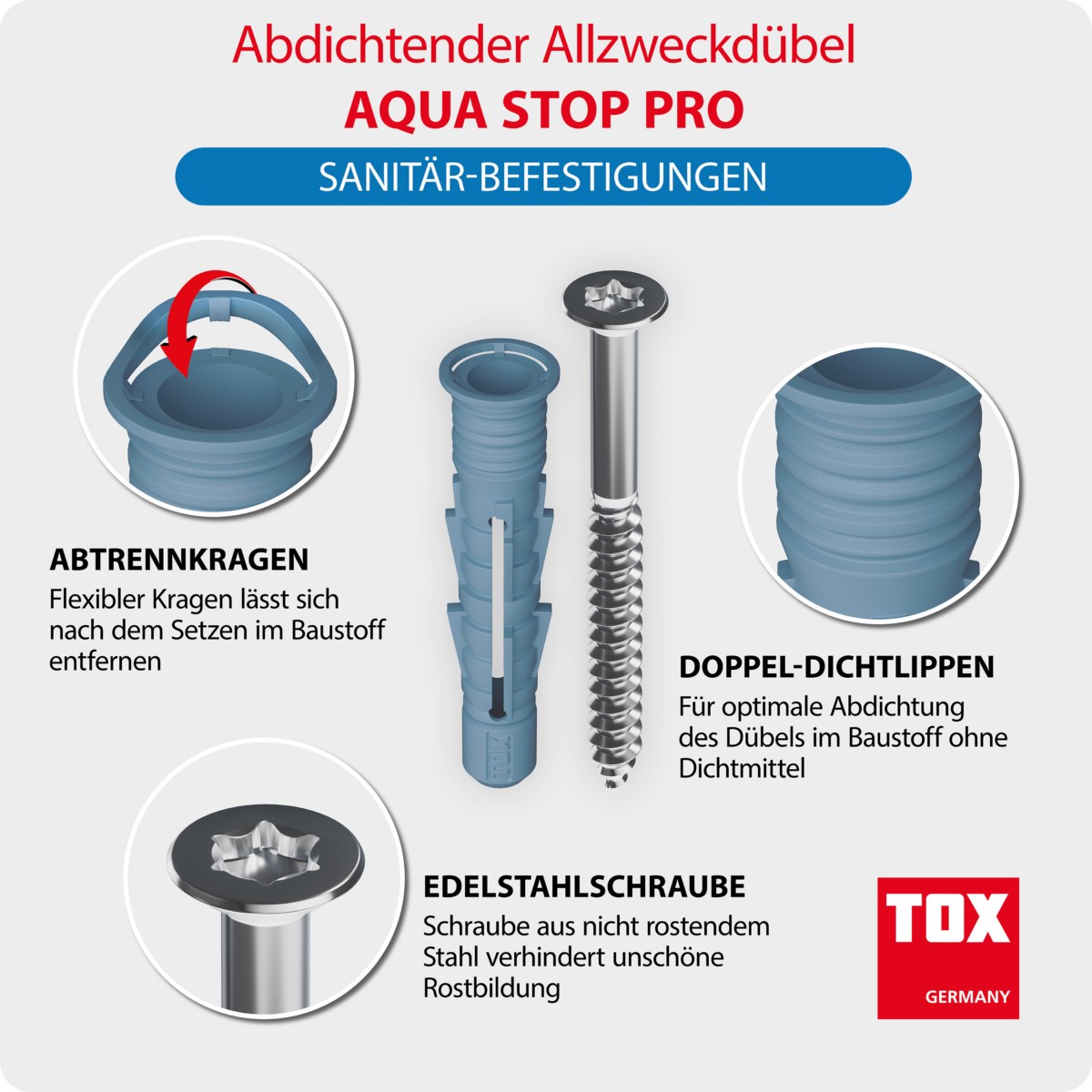 Allzweckdübel Aqua Stop Pro 6/38