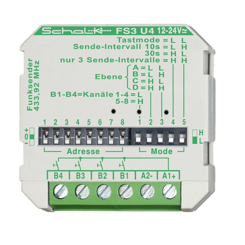 Funk-Sender FS3 U4 (12-24V UC)