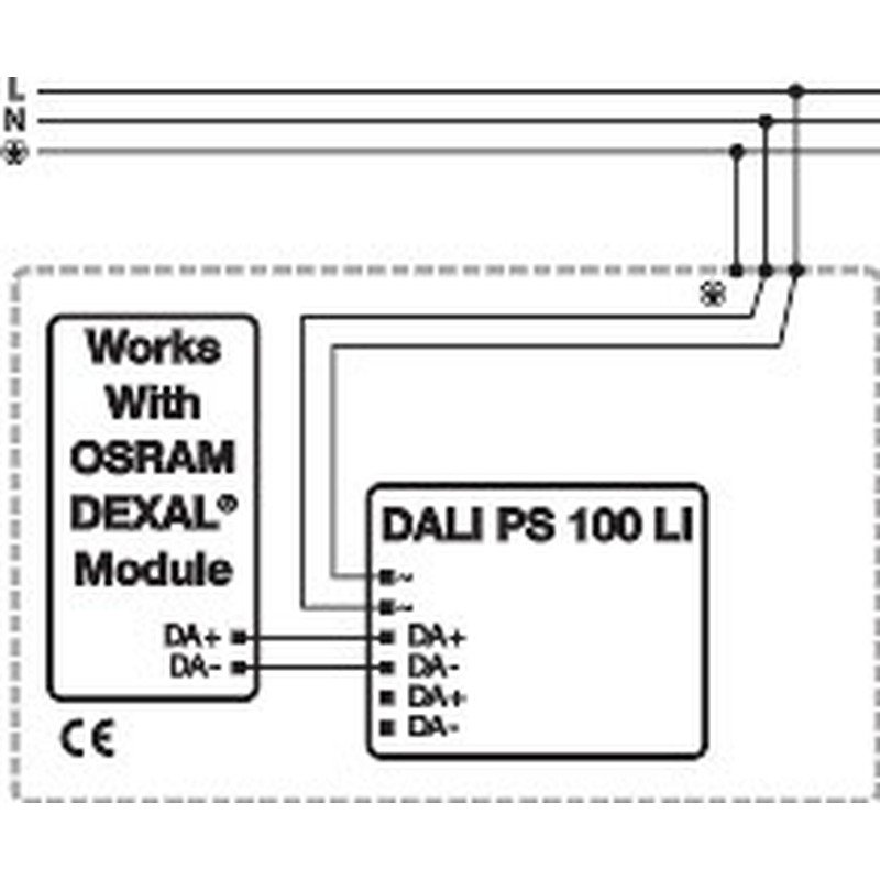 DALI-Betriebsgerät DALI PS 100 LI