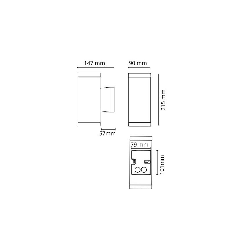 Wandleuchte 2xGU10 611682