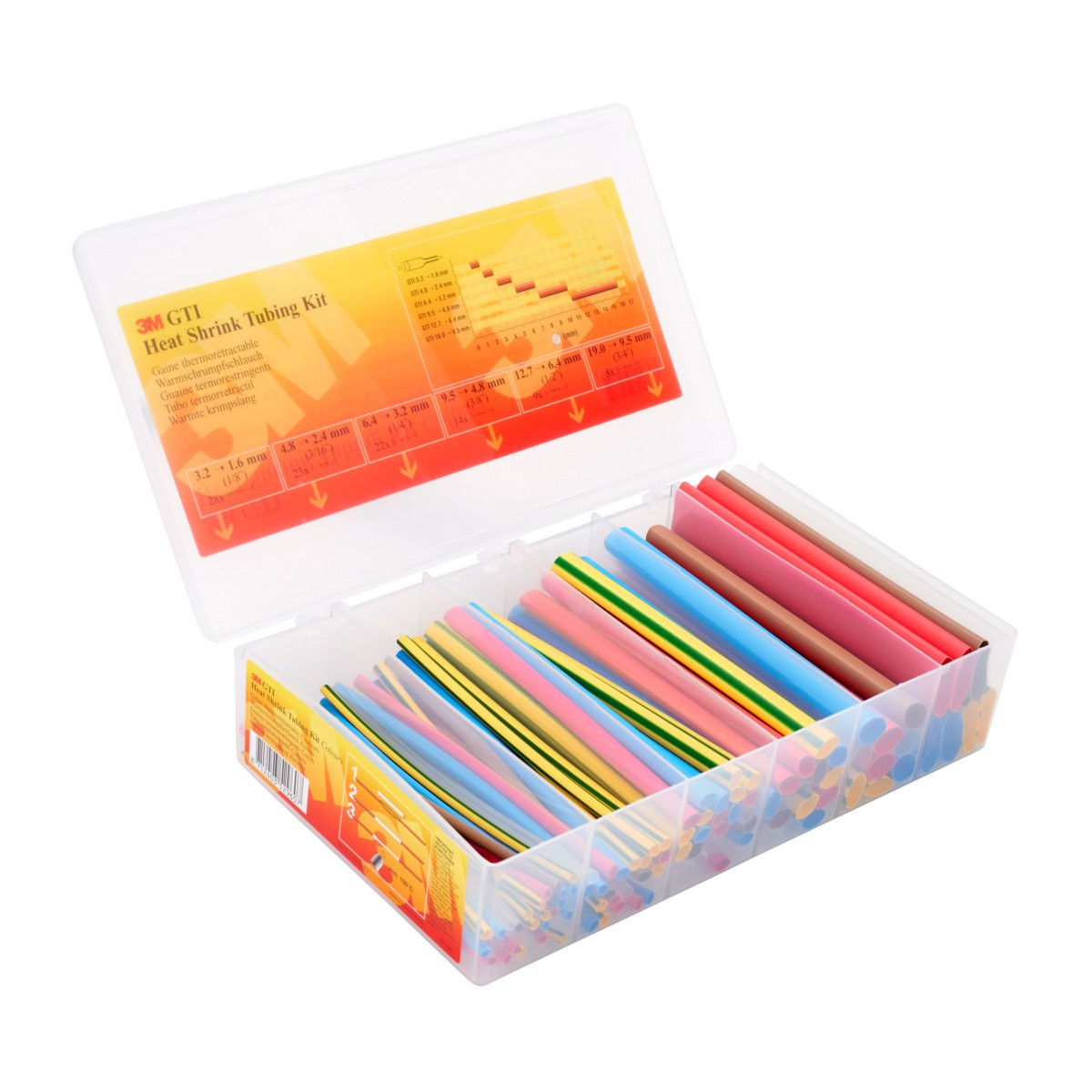 Warmschrumpfschlauch Box Pack+Go.farbig