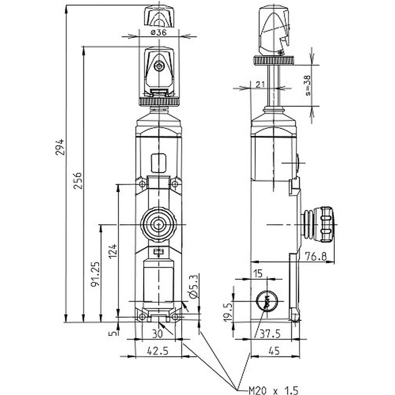 Seilzugschalter SRU2Z0QF-175-L0-0-0