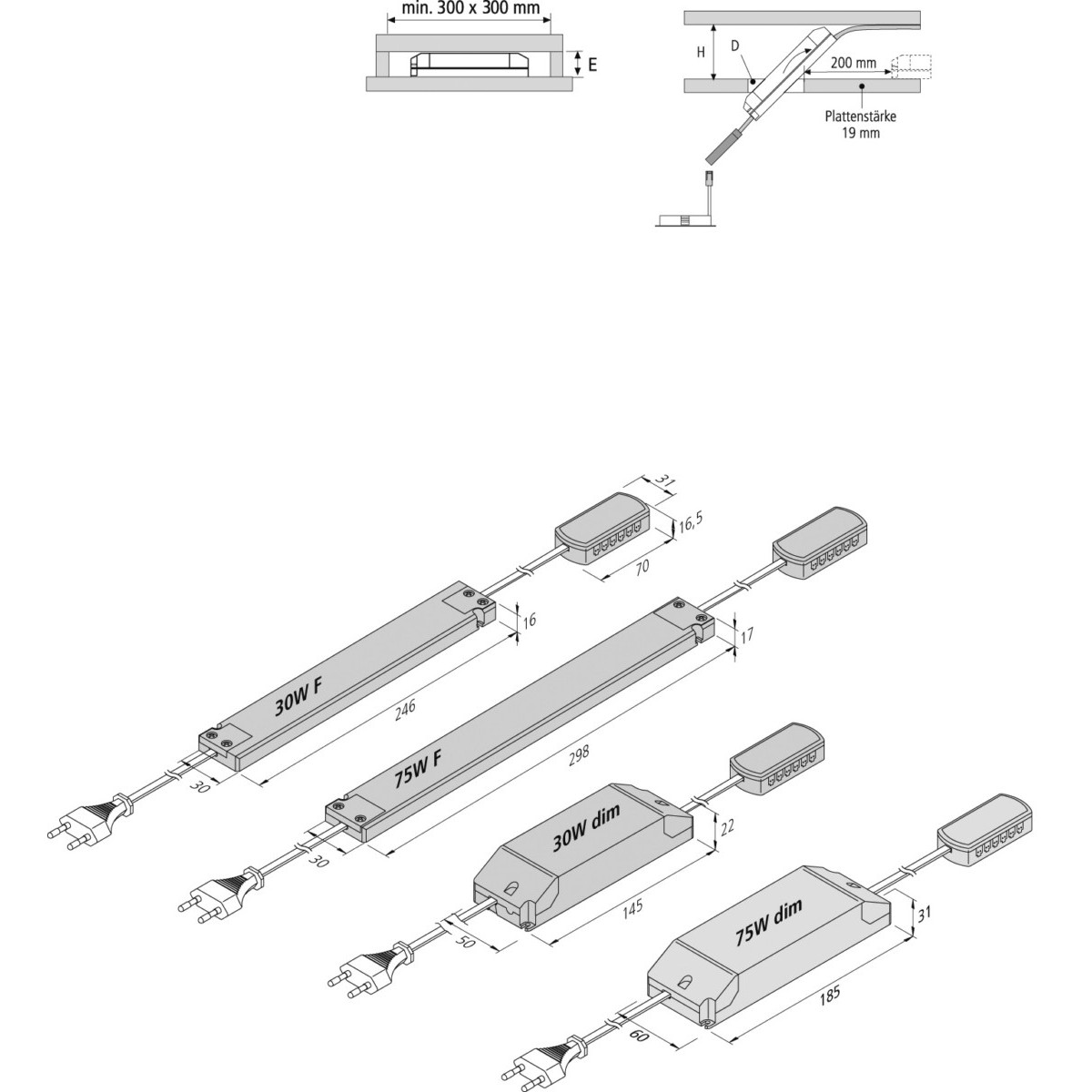 24V Modul-Trafo 60W 61500302401