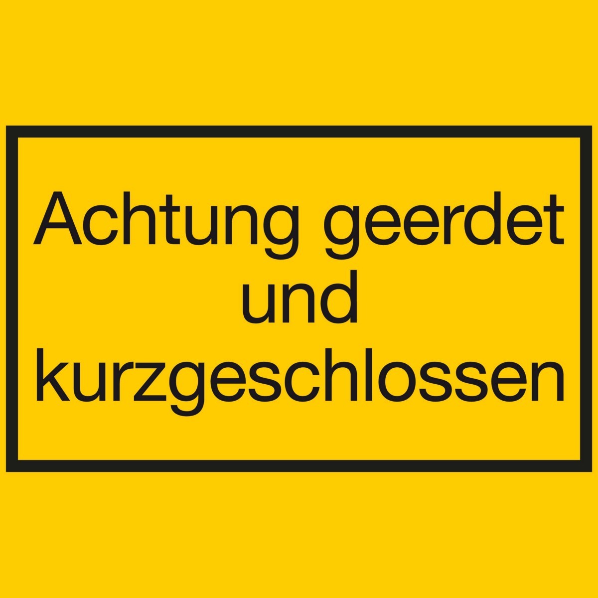 Warnschild H602K1
