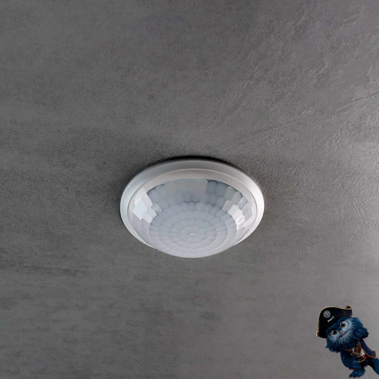 PIRA T8 DE Präsenz-/Bewegungsmelder Decke innen, 360° rund, max. 8 m, 200 W LED, weiß 1030200